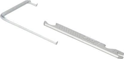 Picture of Dedra Zestaw 2szt: klucz imbus 4mm, 75x75mm + klucz do regul.okien