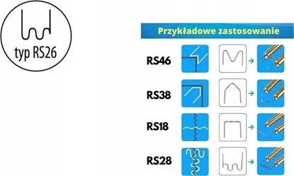 Picture of Dedra Zszywki do plastiku typ RS26, 0.6mm, dua fala,100szt
