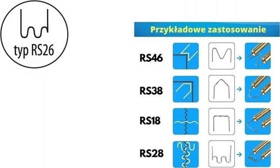 Picture of Dedra Zszywki do plastiku typ RS26, 0.6mm, dua fala,100szt