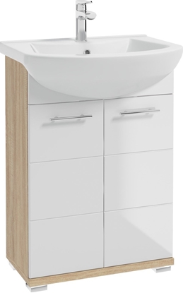 Picture of Deftrans CABINET WASHBASIN BARI D60 WHITE/WOOD