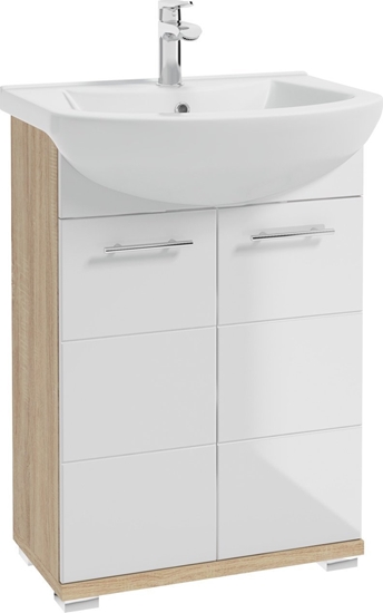 Picture of Deftrans CABINET WASHBASIN BARI D60 WHITE/WOOD
