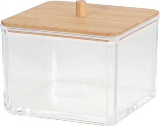 Picture of Dekoracja domu Pojemnik kosmetyczny z bambusow pokryw