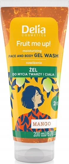 Picture of Delia DELIA_Fruit Me Up! el do mycia twarzy i ciaa Mango 200ml