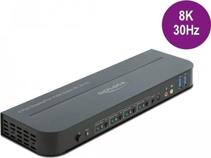 Изображение Delock DisplayPort 1.4 KVM Switch 8K 30 Hz with USB 5 Gbps and Audio