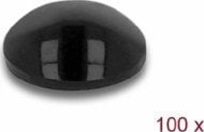 Picture of Delock Rubber feet round self-adhesive 5 x 2 mm 100 pieces black
