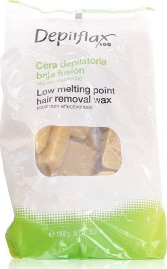Изображение Depilflax DEPILFLAX WOSK TWARDY BEZPASKOWY DO DEPILACJI 1KG NATURALNY