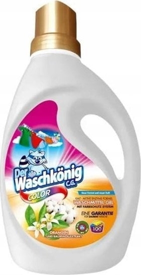 Изображение Der Waschkönig Waschkonig el 100p 3l Orangen Und Baumwollextrakt Color Do Prania
