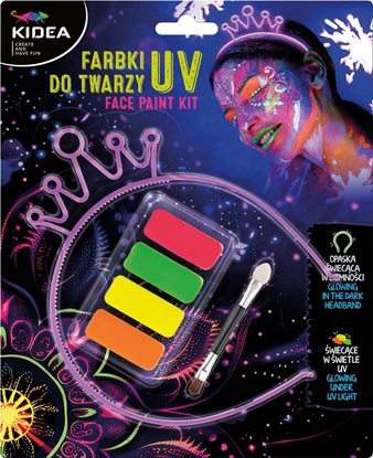 Picture of Derform FARBY DO TWARZY 4KOL UV OPASKA SWIEC W CIEMN KID