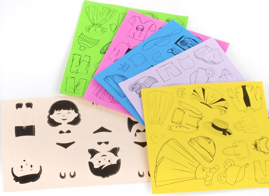 Изображение Derform NAKLEJ MODOWE STYLIZACJE 80SZT KIDEA PUD