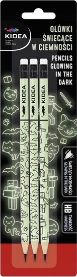 Изображение Derform OLOWEK Z GUM HB SWIEC W CIEMN 3SZT DERF B/C