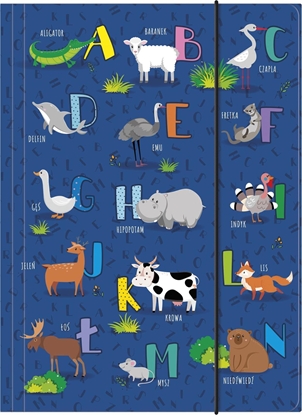 Picture of Derform Teczka z gumk A4 Alfabet DERFORM