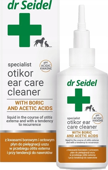 Picture of Derma-Pharm DR SEIDEL OTIKOR PYN DO USZU Z KW.       BOROWYM I OCTOWYM 75ml  /12