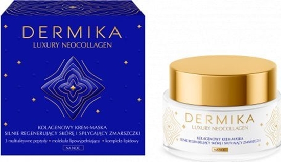 Picture of Dermika Luxury Neocollagen Kolagenowy Krem - Maska silnie regenerujcy skór i spycajcy zmarszczki na noc  50ml