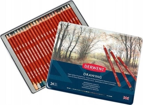 Picture of Derwent Derwent - Drawing pencils, 24 Tin /Arts and Crafts /Multi