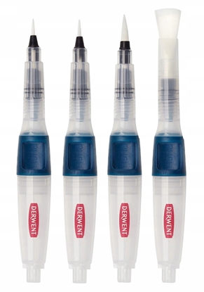 Picture of Derwent Druckknopf-Wasserpinsel  4er-Set.