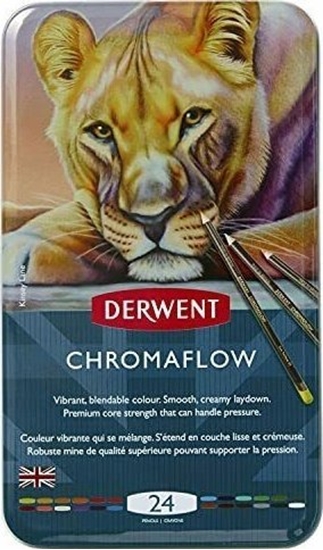 Picture of Derwent Kredki Derwent Chromaflow 24 pud metal