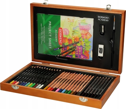 Attēls no Derwent Zestaw Derwent w drewnianym pud 30