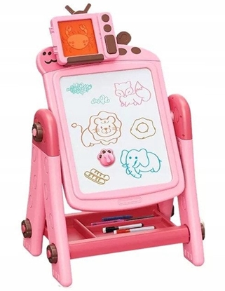 Picture of Deska do rysowania z ukÅadankÄ 2w1 rÃ³Å¼owa Å¼yrafa