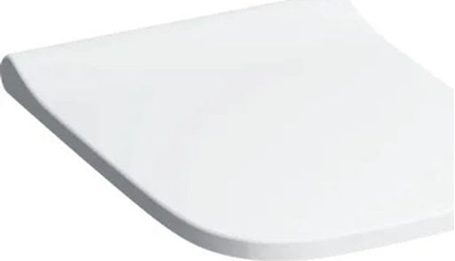 Picture of Deska sedesowa 500.237.01.1 / GEBERIT / SMYLE SQUARE / DESKA SEDESOWA, MOCOWANIE Z GÓRY, WOLNE OPADANIE, ZACHODZCA POKRYWA DESKI SEDESOWEJ, SLIM DESIGN /
