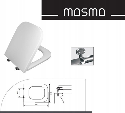 Attēls no Deska WC Duroplast do ceramiki Roca GAP Klasyczna, z zawiasem wolnoopadajcym