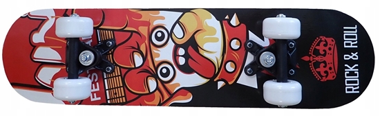 Picture of Deskorolka Klasyczna dla Dzieci Drewniana KUBISPORT Rock&Roll