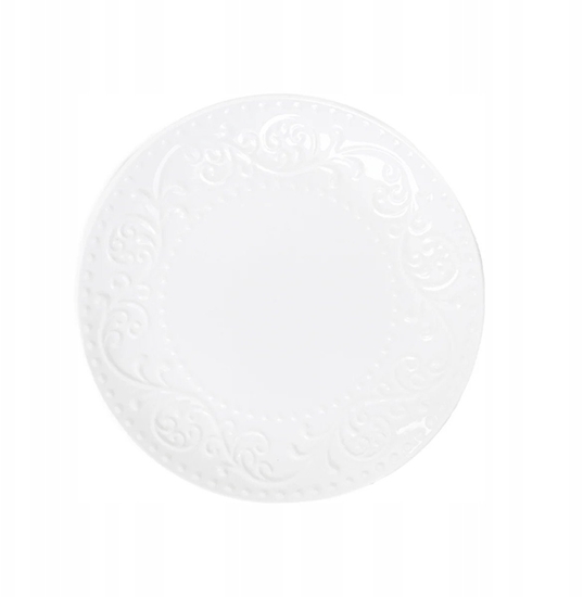 Picture of Dessert plate Homla SYLIA White Ornament, 21 cm
