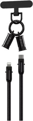 Attēls no Kabel USB Devia USB-C - Lightning 1.2 m Czarny (6938595386169)
