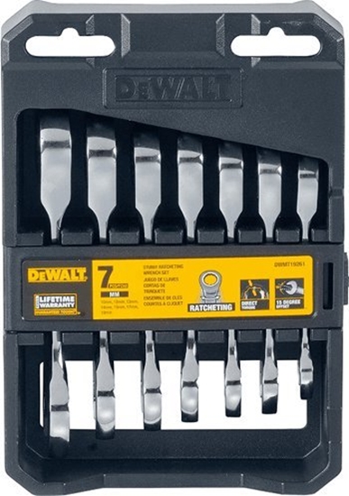 Изображение Dewalt DEWALT KLUCZ PASKO-OCZKOWY Z GRZECHOTK KPL. 7el.