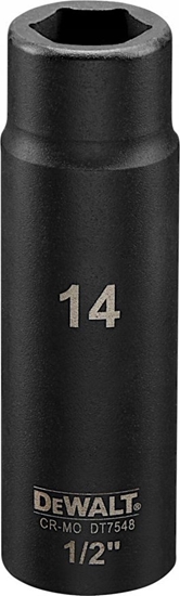 Изображение Dewalt nasadka 14mm 1/2c impact socket deep
