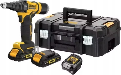 Attēls no Dewalt NITOWNICA AKUMULATOROWA 10KN 25MM XR 18V 2*2.0AH