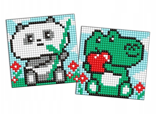 Изображение Diamentowa mozaika na magnesie IDEYKA, 9x9 cm, kids, dziwne rozkosze, 2 szt.