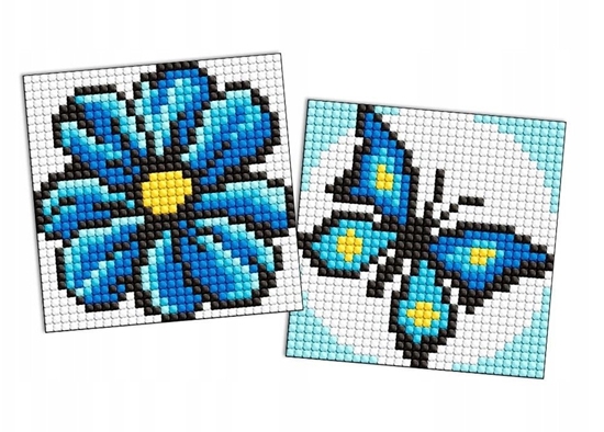 Picture of Diamentowa mozaika na magnesie IDEYKA, 9x9 cm, kids, niebieski kolor, 2 szt.