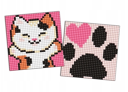 Attēls no Diamentowa mozaika na magnesie IDEYKA, 9x9 cm, kids, puszyste uciski, 2 szt.