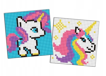Attēls no Diamentowa mozaika na naklejce IDEYKA, 9x9 cm, kids, jednoroec, 2 szt.