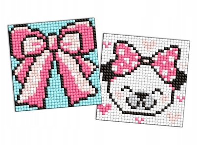 Attēls no Diamentowa mozaika na naklejce IDEYKA, 9x9 cm, kids, muszka, 2 szt.