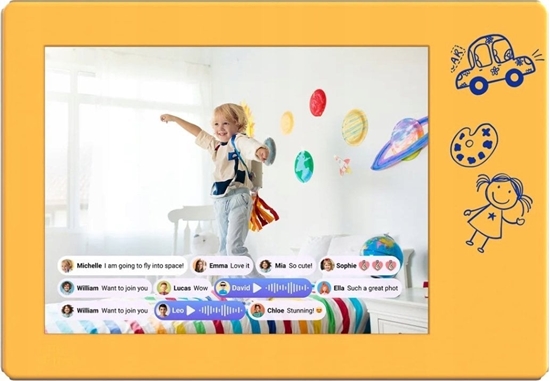 Picture of DIGITAL PHOTO FRAME DOODLE 9/WHITE FF0901SA-WE01 MYFIRST