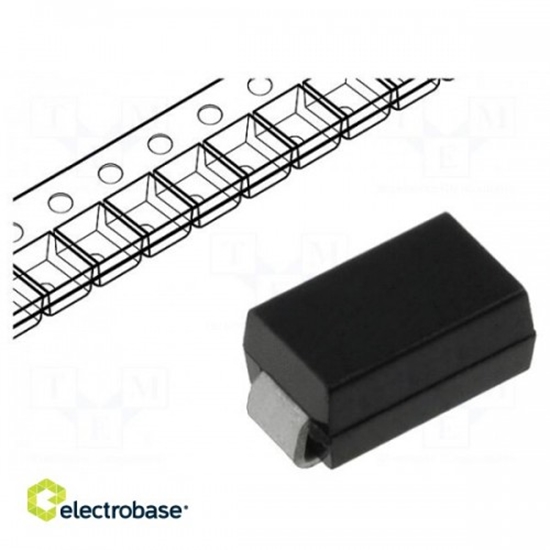 Picture of Diode: taisngrieža | SMD | 1kV | 1A | 1.5us | Iepakojums: spole, lente | SMA