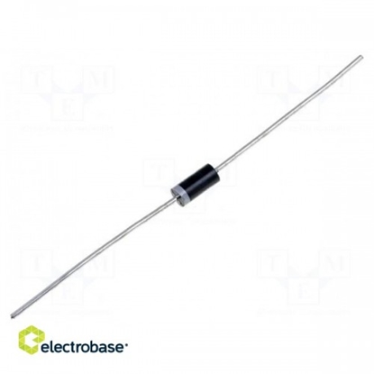 Picture of Diode: taisngrieža | THT | 600V | 2A | Munīcijas komplekts | Ifsm:70A | DO16