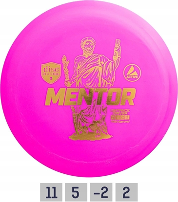 Picture of Discmania Discgolf DISCMANIA Distance Driver MENTOR Acrtive 11/5/-2/2 Pink
