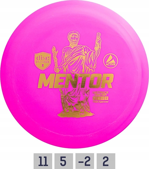 Picture of Discmania Discgolf DISCMANIA Distance Driver MENTOR Acrtive 11/5/-2/2 Pink