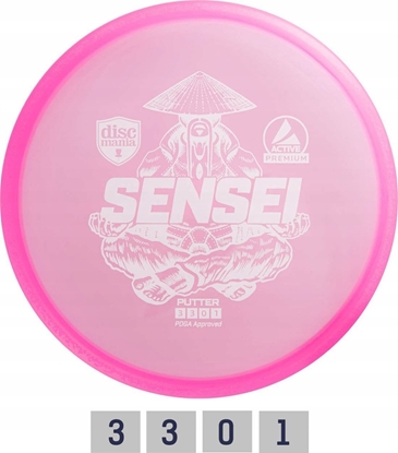 Picture of Discmania Pink Diskgolfo diskas Putter SENSEI Active Premium Roin