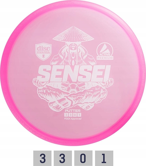 Picture of Discmania Pink Diskgolfo diskas Putter SENSEI Active Premium Roin
