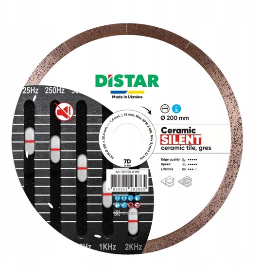 Picture of DISTAR DIAMOND BLADE CERAMIC SILENT 200 x 1.4 x 10 x 25.4