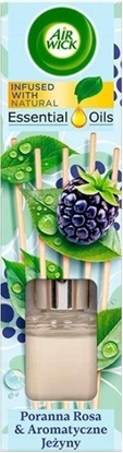 Attēls no Dyfuzor zapachowy Air Wick Essential Oils pachnce patyczki zapachowe Poranna Rosa i Aromatyczne Jeyny 40ml