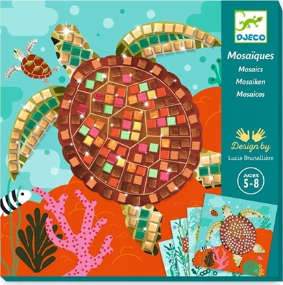 Attēls no Djeco Zestaw kreatywny-mozaika - Zwierzta Morza Karaibskiego