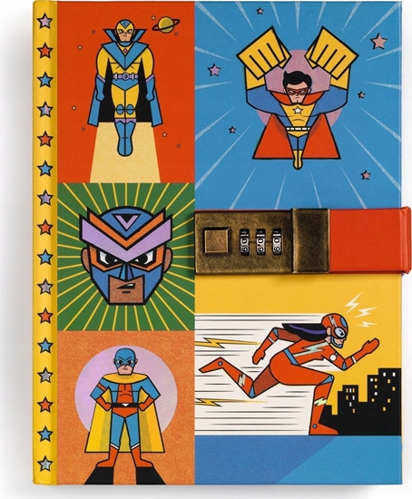 Picture of Djeco Tajny notes z kodem - Superbohaterowie