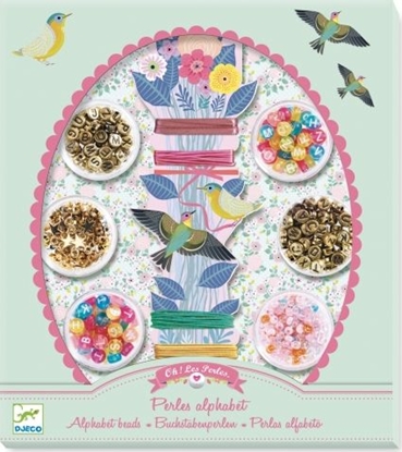 Picture of Djeco PERKI Z LITERKAMI - zestaw do tworzenia biuterii