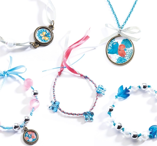 Изображение Djeco Zestaw do tworzenia biuterii PERY I PTAKI Djeco