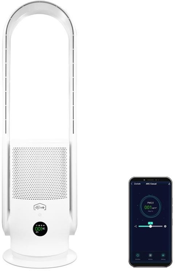 Изображение Djive Flowmate ARC Casual 2in1  balta - Ventilators un gaisa attiritajs