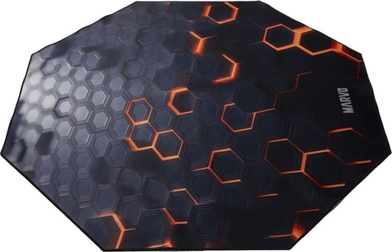 Picture of Dla gracza, mata pod fotel, Marvo, GM03, 1100 x 1100 x 2 mm, czarna, antypo�lizgowa